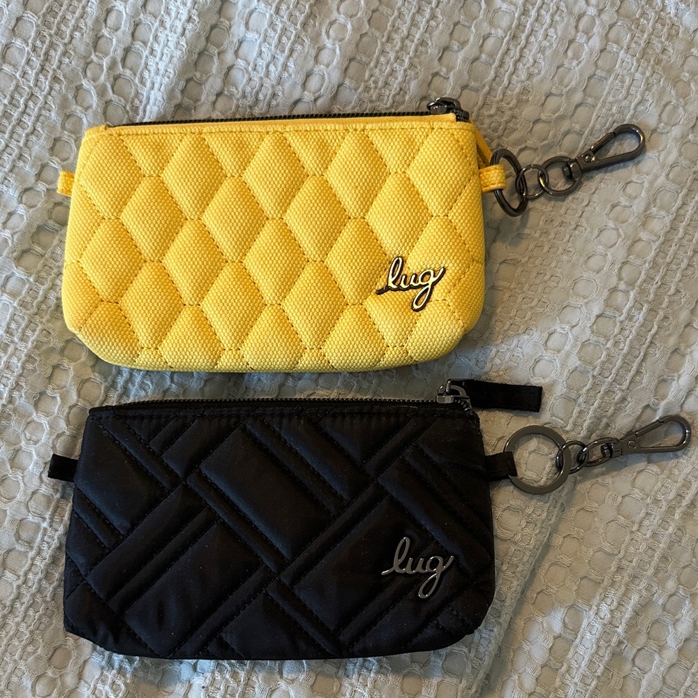 Lug Quilted Yellow and Black Metro XL pouches